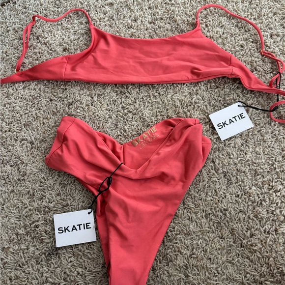 Skatie Other - Skatie Coral Pink Two-Piece Bikini